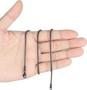 TopGems Christian Anniversary <b>Mens</b> Womens Stainless Steel <b>Silver</b> Plated Black Cable <b>Chain</b> <b>Necklace</b> - Product Image 3