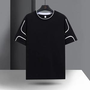 เสื้อยืดสำหรับผู้ชายเสื้อยืด200Gsm ใส่สบายเสื้อยืดโอเวอร์ไซส์ DTG เปิดไหล่ออกได้180ถึง200แกรม - Product Image 3