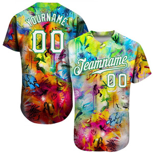 Venta al por mayor de ropa deportiva con logotipo personalizado de malla transpirable con cuello en V de béisbol de los hombres con botones hacia abajo Jersey de béisbol para la venta - Product Image 5
