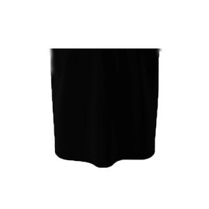 Camiseta Larga de Manga Media con Cuello Redondo para Mujer, Talla Grande, 100% Algodón Orgánico, Transpirable, Ecológica, Informal, Color Negro - Product Image 3