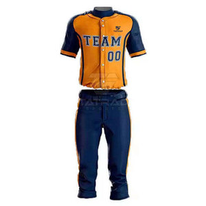 Uniforme de Béisbol Profesional para Hombre, Jersey y Pantalones con Logotipo Personalizado, Transpirable, Impresión por Sublimación, Secado Rápido, Colores Personalizados, 100% Poliéster - Product Image 2
