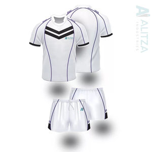 Tùy Chỉnh Đào Tạo Thể Thao Bóng Đá Jersey Quần Short Mới Phong Cách Hàng Đầu Đồng Phục Độ Ẩm Wicking Polyester Vải Bóng Đá Jersey <span class=keywords><strong>Kit</strong></span> - Product Image 4