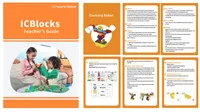 Kit de Robot de Codificación sin Pantalla ICBlocks para Preescolar |   Bloques de Codificación Magnéticos, Kit para Aulas STEM