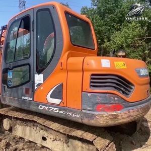 Excavatrice d'occasion Doosan DX75, marque coréenne d'origine, 7,5 tonnes, petite excavatrice, mini-excavatrice à chenilles en caoutchouc - Product Image 2