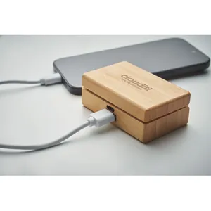 OREBAM Auricolari TWS in Bambù, Gadget USB Ecologico Promozionale - Product Image 2