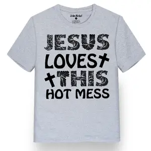 Jesus Blessing Quotes Theme Poly Cotton 160 T-shirt With Customized Your Design in fastest delivery low MOQ sharp price