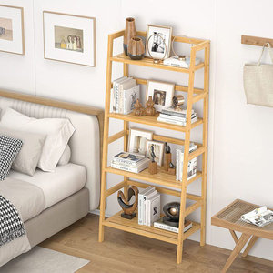 ตู้หนังสือพร้อมบันไดผ้าห่มและชั้นวางเฟอร์นิเจอร์อเนกประสงค์ - Product Image 6