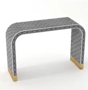 Mesa consola moderna madre perla, decoración perfecta para pasillo, mesa consola MOP para sala de estar - Product Image 4