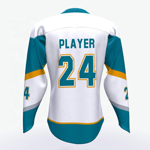 Uniforme de hockey en polyester professionnel de conception OEM du fabricant chinois maillot de hockey sur glace avec logo en sergé et broderie personnalisée - Product Image 6