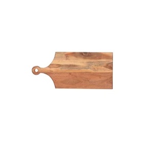 Tabla de cortar de madera antigua personalizada con mango Nueva tendencia Accesorio de cocina y hotel Opción de logotipo personalizado - Product Image 5