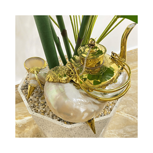 Juego de teteras de concha marina, diseño artesanal, material: incrustaciones de concha marina natural; uso en mesa de lujo, origen Vietnam, artesanía artesanal - Product Image 3