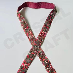 งานฝีมือคริสตัลเป็นลูกปัดแก้วของฉันสายกระเป๋าลูกปัดเม็ดสีแบบกำหนดเองสไตล์อินเดียเลือกขนาดยอมรับโลโก้ได้ตามต้องการ - Product Image 2