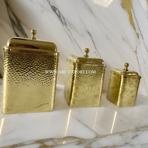 ชุดภาชนะดีบุกทำมือ3ขนาดภาชนะดีบุกอุปกรณ์ตกแต่งห้องครัวทำด้วยมือ - Product Image 3