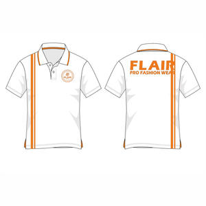 Gran oferta de algodón 100% para hombre, camiseta Polo personalizada de buena calidad, Color sólido, estilo informal, patrón, 180g, tela, peso frontal - Product Image 6