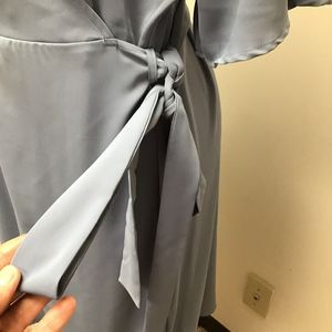 Standards & Practices Abito a fascia in Georgette Slate, Taglia 2X, Traspirante, Stile High Street, per Feste Estive, Alla Moda, Lunghezza maxi - Product Image 2