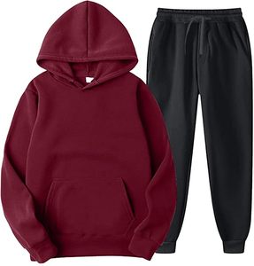 Chándal con Capucha Unisex de Primera Calidad, Resistente al Viento, Corte Ajustado, Ropa Deportiva de Invierno, Chándal de Dos Colores para Correr, Transpirable - Product Image 1