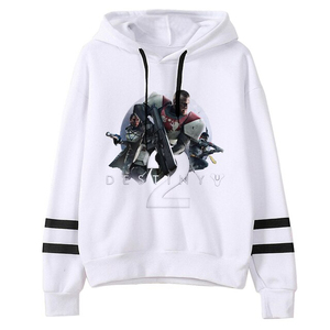 เสื้อฮู้ดผ้าคอตตอนผ้าฟลีซโอเวอร์ไซส์โอเวอร์ไซส์ผ้าฟลีซเปิดไหล่ไม่มีลวดลายเรียบ OEM - Product Image 3