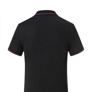 เสื้อกอล์ฟสำหรับผู้ชายผ้าสแปนเด็กซ์ระบายอากาศได้ดีผ้าคอตตอนถักลายปักและพิมพ์แบบกำหนดเอง - Product Image 4