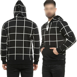Black And White Lines Best Seller Good Quality Highest Product Newest Design Men Clothing Casual Wear Hoodies - Product Image 6
