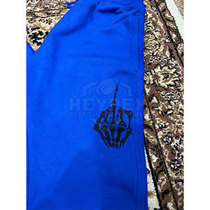 Chándal informal para correr de alta calidad para hombre, diseño estampado transpirable de secado rápido de algodón de dos piezas - Product Image 6