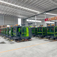 Elektrische Aufsitz-Kehrmaschine für Lagerhallen mit Motor, Pumpe & Getriebe für Logistikzentren – Hohe Effizienz