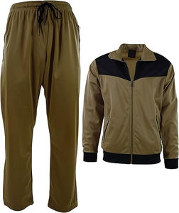 Nueva moda para hombre, chándal con cremallera, Sudadera con capucha, prendas de vestir, ropa de gimnasio con pantalones de chándal, ropa informal de algodón 100% - Product Image 1