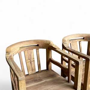 Solid <b>TEAK</b> WOOD Gandhi <b>Chair</b> Rustic Contemporary Design for Dining Living Room Home Office Stable Minimalist for Restaurants - Product Image 4