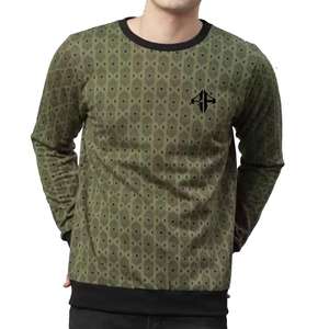 Sudadera de hombre 100% algodón patrón sólido logotipo propio Alto O, cuello servicio OEM diseño personalizado alta calidad de ATLANTIC - Product Image 1