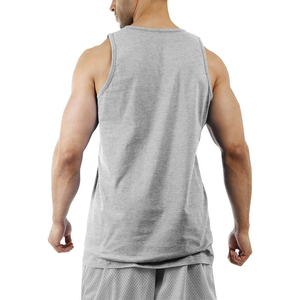 Débardeur sans manches gris pour homme, col rond, tricoté, couleur unie, respirant, décontracté, pour l'entraînement, la salle de sport, le quotidien - Product Image 2