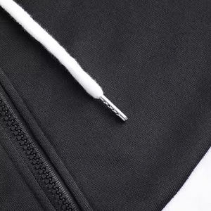 ชุดวอร์มมีฮู้ด2ชิ้นของผู้ชายชุดออกกำลังกายสำหรับวิ่งและวิ่งจ๊อกกิ้งชุดฤดูหนาวมาใหม่ขายส่ง - Product Image 3