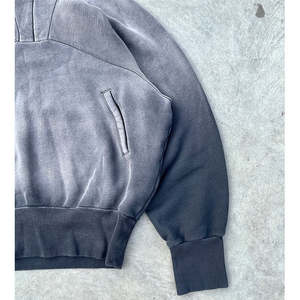 เสื้อฮู้ดดี้ผู้ชายทรงโอเวอร์ไซส์ ผ้าคอตตอน 100% ซันเฟดแบบวินเทจ ล้างสีแบบวินเทจ - Product Image 5