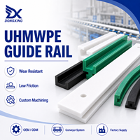 Profils de convoyeur extrudés sur mesure, directement de l'usine, pour le support de chaînes et les systèmes de glissement, rail de guidage en UHMWPE