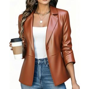 แจ็กเก็ตหนังสำหรับผู้หญิงที่ออกแบบเองได้ผสมผสานอย่างลงตัวกับแฟชั่นและการแสดงสำหรับทุกฤดูกาล - Product Image 6