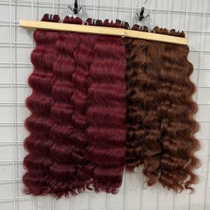 Extensiones de cabello humano vietnamita alineadas con cutículas, tejido de pelo de color de onda profunda dibujado Doble - Product Image 3
