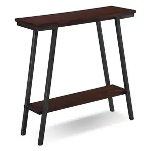 木制控制台桌，带抽屉和搁板芒果木高品质复古风格抽屉开放式控制台桌木制控制台