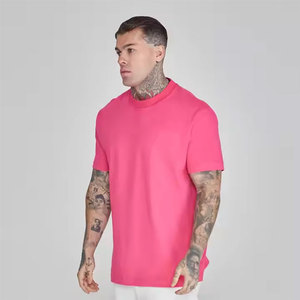 Camiseta de calle de gran tamaño con cuello redondo personalizada para hombre, oferta completa, gráfico impreso fresco, informal, gimnasio, jogging, entrenamiento, 100% algodón - Product Image 3