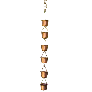 Cadena de Lluvia de Metal Color Gris, Elegante Cadena de Lluvia para Decoración del Hogar y Jardín, Cadena de Lluvia Colgante Hecha a Mano - Product Image 3