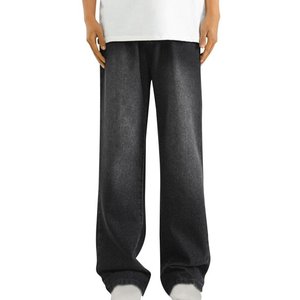 กางเกงยีนส์ทรงแบ็กกี้วินเทจของผู้ชายกางเกงยีนส์ทรงหลวมใส่สบายผ้ายืดแบบคลาสสิก - Product Image 5