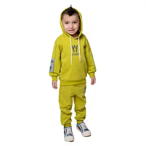 High Quality Boys' Hoodie Jogger Sets Footer 2-thread From Uzbekistan For Small Children