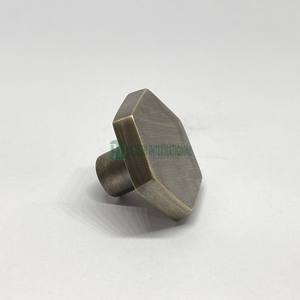 Bouton d'armoire Hexagonal de luxe en laiton massif, vente en gros, poignée de tiroir d'armoire, matériel de traction - Product Image 5