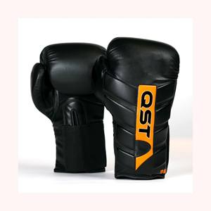 Guantes de boxeo de piel sintética de nuevo diseño personalizados QST para unisex con soporte de muñeca de gancho y bucle guantes de estilo de entrenamiento informal - Product Image 1