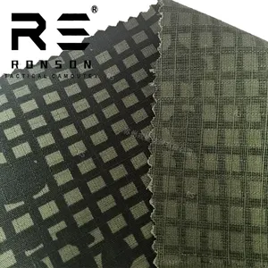 Alta calidad TC 65/35 ripstop DNC Camo impermeable ripstop tela de algodón táctico 65% poliéster 35% tela de algodón