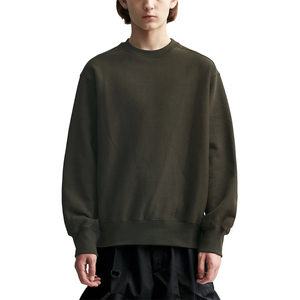 Sweat-shirt brodé découpé avec logo personnalisé de haute qualité pour l'hiver uni coupe régulière pull-over pour hommes fabriqué au Pakistan - Product Image 3