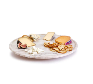 <b>Marble</b> Top <b>Lazy</b> <b>Susan</b> and Wood Base Turntable Makeup Organizer for Bathroom and Kitchen Pantry Spice Rack - Product Image 2