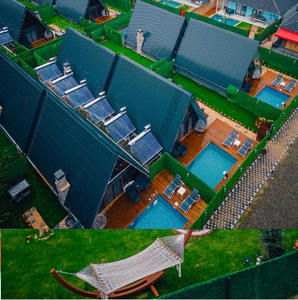 Moderno Bungalow de Madera con Diseño Triangular de Cristal para Cocina, Baño, Hotel, Sala de Estar, Dormitorio, Oficina y Edificios - Product Image 4