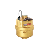 Compteur d'eau volumétrique IP68, multi-jets, corps en laiton, classe C R160, sortie impulsionnelle, OEM, mesure précise, stable et durable