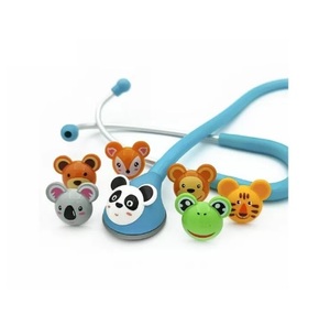 Estetoscopio manual clínico pediátrico Cutie Zoo Animal Face para niños con aluminio + PVC para uso hospitalario - Product Image 3
