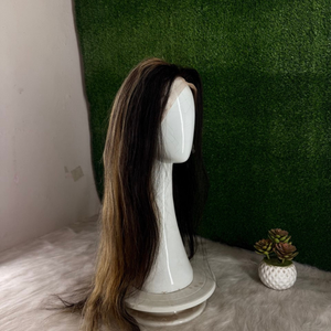 13x6 HD para máquina frontal de encaje trama doble Super doble dibujado Remy extensiones humanas peluca rubio miel resaltado alisado - Product Image 4