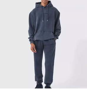 Nouvel arrivage Survêtements délavés à l'acide au look classique Vêtements de rue lourds à séchage rapide avec col à capuche pour l'hiver - Product Image 1