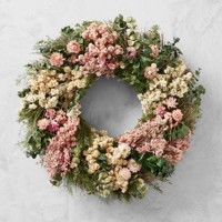 Karangan Bunga Kering MCflora dengan Lumut Terawetkan, Lagurus, Phalaris, Nigella, Dekorasi Dinding Rumah Bergaya Bohemian Netral untuk Latar Belakang Pernikahan
